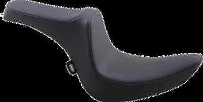 Asiento DS negro vinilo liso Predator III 2 para Harley Fat Boy Lo 09-17 Foto 1 de 4