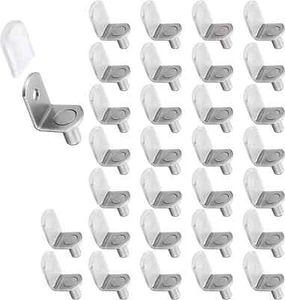 50 Pcs Shelf Support Pegs, 1/4 Inch (6.35Mm) Metal Shelf Pins for Wood Shelves A - Picture 1 of 8