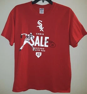 CHICAGO WHITE SOX Baseball SGA Chris Sale 8/18/14 XL T-shirt Only 10k Made EUC - Picture 1 of 4