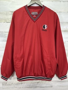 Sudadera larga Slv Umpire Express Red Team USSSA forrada cuello en V poliéster talla XXL - Imagen 1 de 10