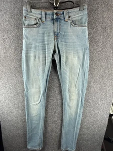Nudie Jeans Women Denim Jeans All Cotton Light Wash Skinny Casual ACTL 27X32 - Picture 1 of 17