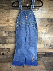 Vintage 1990er Disney bestickt Winnie Puuh & Tigger Denim Overall Mädchen 6X - Bild 1 von 8