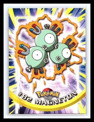💥 Magneton 1999 Topps Pokemon TV Non Holo Animation Series Blue Logo # 82 - Image 1 of 2