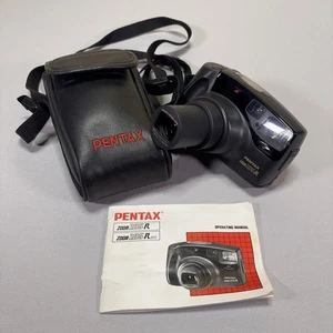 Pentax Zoom 105-R 35mm Film Camera - Point & Shoot - w/ Manual + Case - TESTED - Picture 1 of 12