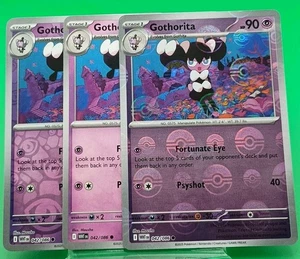 Gothorita 042/086 PokeBall, Regular, Y Holograma Inverso Pokemon Blanco Acampanado Casi Nuevo - Imagen 1 de 2