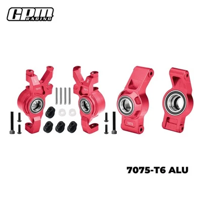 GPM 7075 Alloy Front Steering Block & Rear Hubs 3 Oversize Bearing X-Maxx XRT - Image 1 of 4