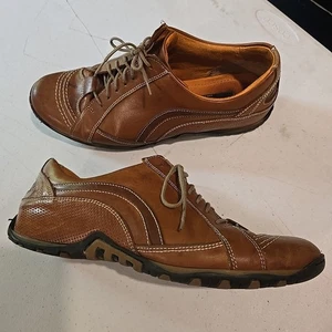 Hippopotamus Mens Casual Brown Two Tone Dress Shoes Size 10 Leather MI Italy - Picture 1 of 10