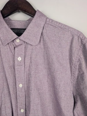 Bloomingdale's Men's Button Down Shirt Size XL Purple Cotton Preppy Designer - Image 1 of 4