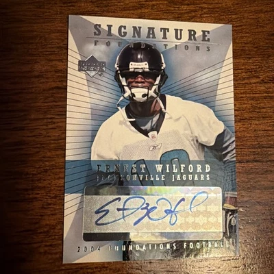 2004 Upper Deck Foundations Signature Foundations Ernest Wilford #SF-EW (AU, RC) - Image 1 of 2