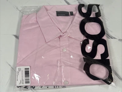 ASOS Design Stretch Slim Fit Shirt Long Sleeve Pink Size Large - Image 1 of 4