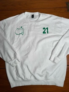 Sudadera Gildan Masters Verde Cuello Redondo Augusta National Golf Club Watchman L - Imagen 1 de 4