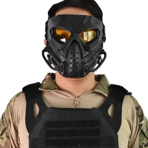Full Face Protective Mask For Outdoor Sport Paintball Shooting CS Games Gas Mask - Picture 1 of 21