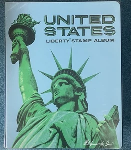 Album francobolli HE Harris US Liberty 2,5" pollici, 2 poste, solo raccoglitore, usato delicatamente - Foto 1 di 4