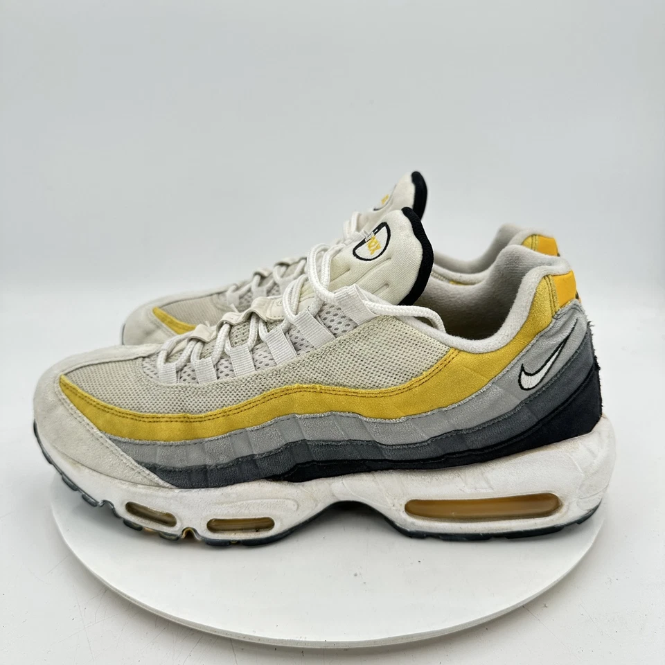 Nike Air Max 95 Men Size 11.5 CD7495-100 Grey Amarillo Yellow Training Shoes - Image 1 of 4