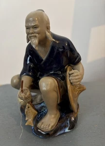 Vintage Chinese - Shiwan Mudman Fisherman - Picture 1 of 12