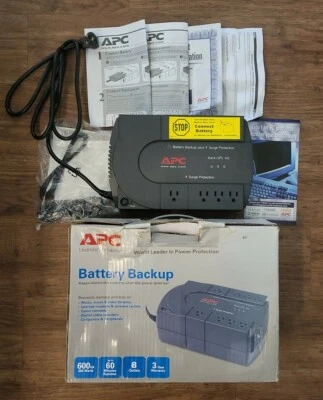 APC Back-UPS NS 600 BN600R 8-Outlet Battery Back Up Surge Protector Wiyh Battery - Image 1 of 4