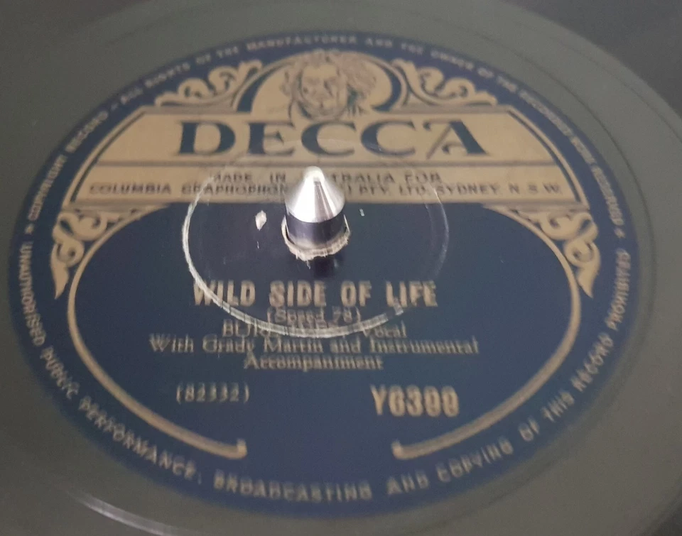 Burl Ives – Wild Side Of Life / It's So-Long And Good-Bye 1952 78RPM 10" record - Image 1 of 1