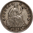 1853-P Seated Liberty Half Dime - Choice Great Deals From The Executive Coin Com