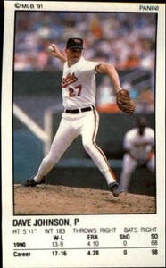 1991 Panini Stickers Baltimore Orioles Baseball Card #198 Craig Worthington