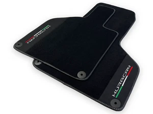 Black Floor Mats For Lamborghini Huracan With Alcantara Leather Autowin Brand - Picture 1 of 24