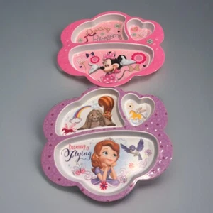 Konvolut 2 Kinder Zak Teller Prinzessin und Minnie Mouse 3 Abschnitte - Bild 1 von 4