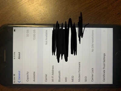 Apple iPhone 7 - 32GB - Black *PART ONLY NOT WORKING*  (carrier Not Restricted) - Image 1 of 4