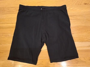 Preowned Circo Girls Pull On Knit Bermuda Shorts Elastic Waist Black  XXL 18 - Picture 1 of 3