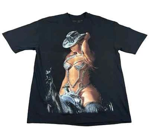 Share Beyonce Renaissance Tour Shirt Uomo Grande Nero Cowgirl Tee - Foto 1 di 4