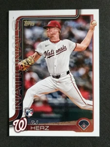 2025 Topps Series 1 ~ DJ Hertz ~ Rookie Card #287 - Picture 1 of 2