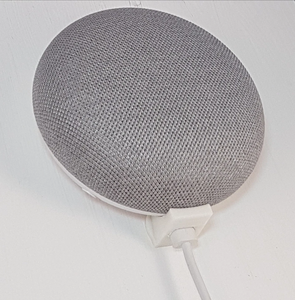 Support mural cach� Google Home Mini: Blanc - Photo 1/4