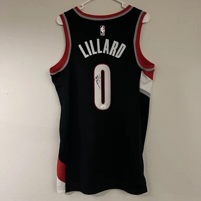 DAMIAN LILLARD SIGNED NBA JERSEY PORTLAND TRAILBLAZERS JSA COA - Image 1 of 4