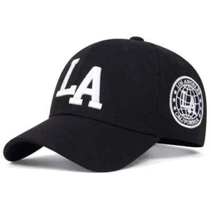 Baseballcap Kappe Cap LA verstellbar schwarz weiß Los Angeles California NEU - Bild 1 von 1