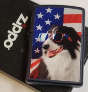 Occhiali da sole Zippo accendino bandiera americana cane RARI NUOVI IN SCATOLA - Foto 1 di 12