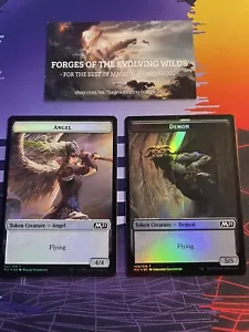 Angel Demon Foil Token - MTG - Core Set 2021 M21 - Picture 1 of 1