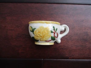 Vintage 50er Jahre Teetasse Wand Übertopf oder Dekor oder Streichholzhalter - Bild 1 von 10