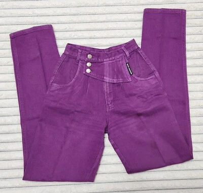 Pantalones de mezclilla morados vaquera occidental de colección Rocky Mountain Rockies Bareback 🐎 Talla 3 Foto 1 de 4