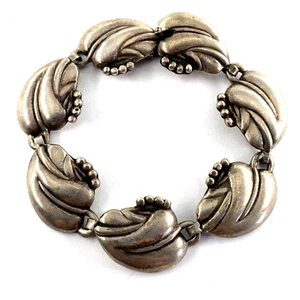 GERARDO LOPEZ TAXCO MEXICO 1960s Sterling Silver Bracelet 7 Inch Vintage Link - Picture 1 of 10