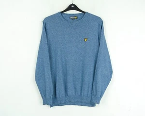 Suéter Lyle & Scott Para Hombre XL Cuello Redondo Tejido Delgado Azul - Imagen 1 de 6
