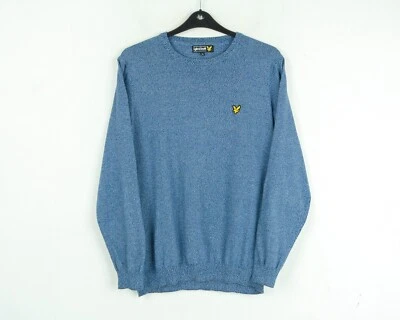 Suéter Lyle & Scott Para Hombre XL Cuello Redondo Tejido Delgado Azul - Imagen 1 de 4