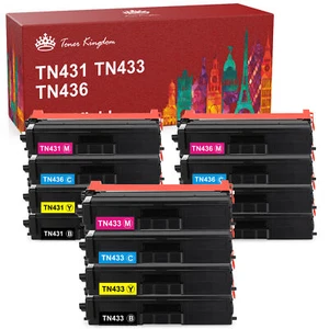 Lote de tóner compatible TN436 TN431 TN433 para Brother HL-L8360CDW MFC-L8900CDW - Imagen 1 de 11