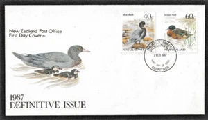 New Zealand Stamp fdc 2-2-1987 Ducks Definitive Issue - Picture 1 of 2