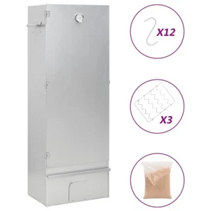 Vidaxl bbq-rookoven met houtsnippers 44,5x29x110 cm staal - Imagen 1 de 3