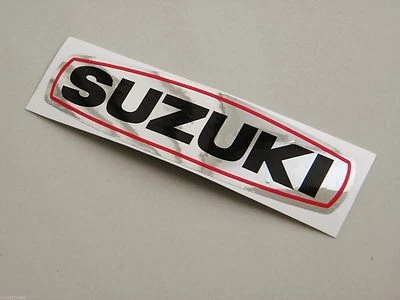 Cubierta del motor del cárter calcomanía emblema para Suzuki TS185 TS250 RM100 RM125 TS185A TS250A Foto 1 de 4