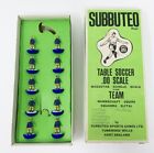 Vintage Subbuteo Table Football team 1970s Blue Kit no goalie