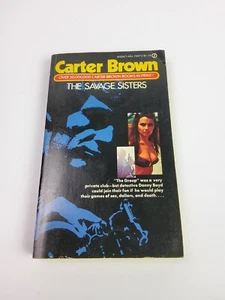 Carter Brown Mystery Signet Paperback Crime Book The Savage Sisters 1976 - Bild 1 von 7