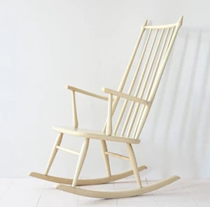 MidCentury Schaukelstuhl Shabby, original skandinavisch Retro, 60er - Bild 1 von 7