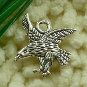 120 Pcs Tibetan Silver Eagle Charms Pendant 22X21MM S2602 DIY Jewelry Making - Picture 1 of 6