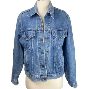 Chaqueta de Camionero LEVI STRAUSS 70506-0217 Talla 40 Roja Tab Jean Denim 501 De Colección - Imagen 1 de 9