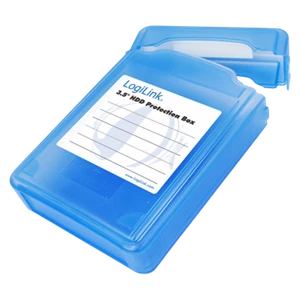 LogiLink Festplatten Schutz-Box Schutzhülle 1x 3,5" HDDs wasserresistent UA0133 - Afbeelding 1 van 4