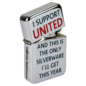 I Support United Lighter. Gift Boxed Present for Him Dad Manchester Football Fan - Picture 1 of 4